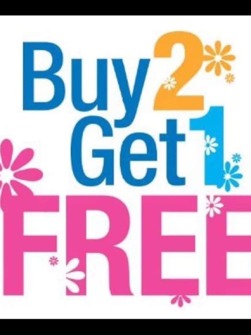 Buy 2 Get 1 Free